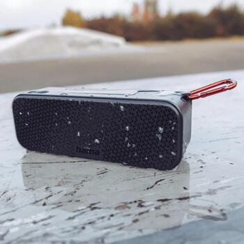 Hama колонка 00188226 PowerBrick 2.0, 8 Вт, IPX4, Bluetooth 5.1, 10 м, 10 ч, USB Type-C, AUX, крючок (00188226)