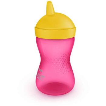Philips Avent My Grippy учебная чашка SCF804/04, 300мл, 18мес+, розовая, защита от протекания, без BPA (SCF804/04)