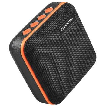 Manta SPK01GO Bluetooth-колонка, 10 Вт, BT 5.0, FM-радио, MP3/WMA/WAV/APE/FLAC, USB/SD/AUX, микрофон (SPK01GO)