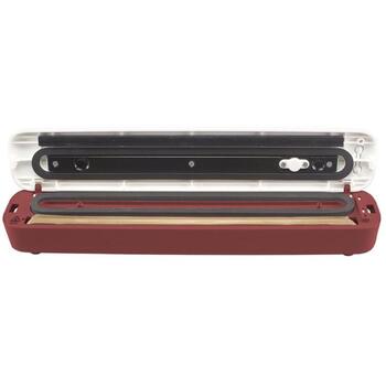 Beper Вакуумный упаковщик P102CON001, 85W, 5x25x30см пакеты, белый, красный, ручной режим, насадки для контейнеров (P102CON001)