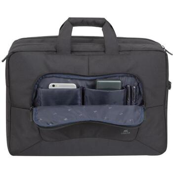 Rivacase Чехол 8455BLACK, 17.3'', 320mm, 790g, 470mm, 160mm, полиэстер, черный, плечевой ремень, ручки (8455BLACK)