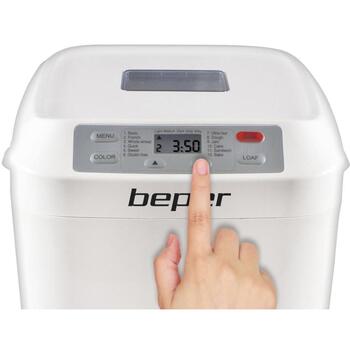 Beper Хлебопечка BC.130, 550 W, 0.6 kg, 12 программ выпечки, таймер на 13 часов, поддержание тепла 1 час (BC.130)