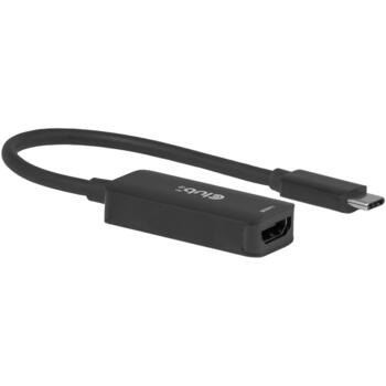 Club3D CAC-2505 USB-C-HDMI adapteris, 8K60Hz, DP Alt Mode, HDCP 2.3, DSC1.2a, 0.12m, melns (CAC-2505)
