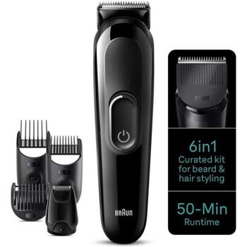 Braun Trimmeris MGK3420, bezvadu, 18 garuma pakāpes, akumulators, melns (MGK3420)