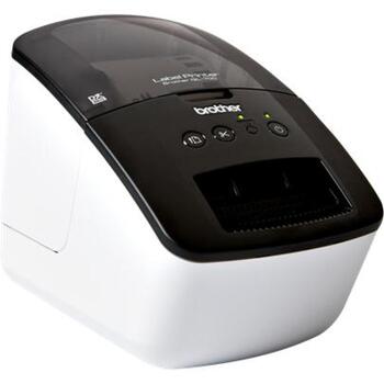 Brother QL-700 принтер этикеток QL700RF1, 300 x 300 DPI, 150 мм/с, черный/белый, автоматический резак, USB (QL700RF1)