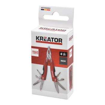 Kreator многофункциональный инструмент KRTH00804, 80 мм, 35 мм, 1.20 мм, нож, отвертка, открывалка для бутылок, пильное полотно (KRTH00804)