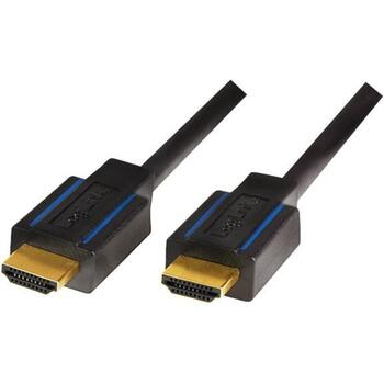 LogiLink CHB005 HDMI kabelis, 3 m, HDMI A tipa vīriešu savienotāji, 4K 60Hz, HDR, 18 Gbit/s, melns (CHB005)