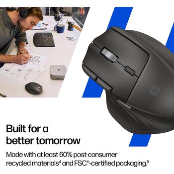 HP Bezvadu pele 785M B8YX4AA#ABB, klusais klikšķis, vairāku ierīču atbalsts, uzlādējams akumulators, USB Type-C uzlāde, Bluetooth (B8YX4AA#ABB)