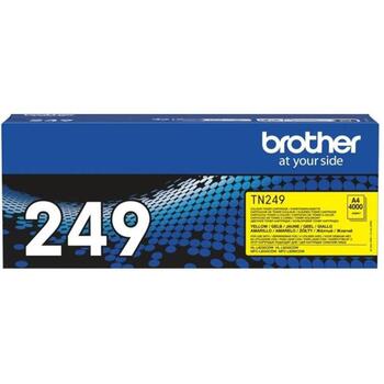 Brother Tonera kasetne TN249Y, 4000 lapas, dzeltena, lāzera, oriģinālā, augsta ienesība, saderīga ar HL-L8240CDW, MFC-L8390CDW (TN249Y)