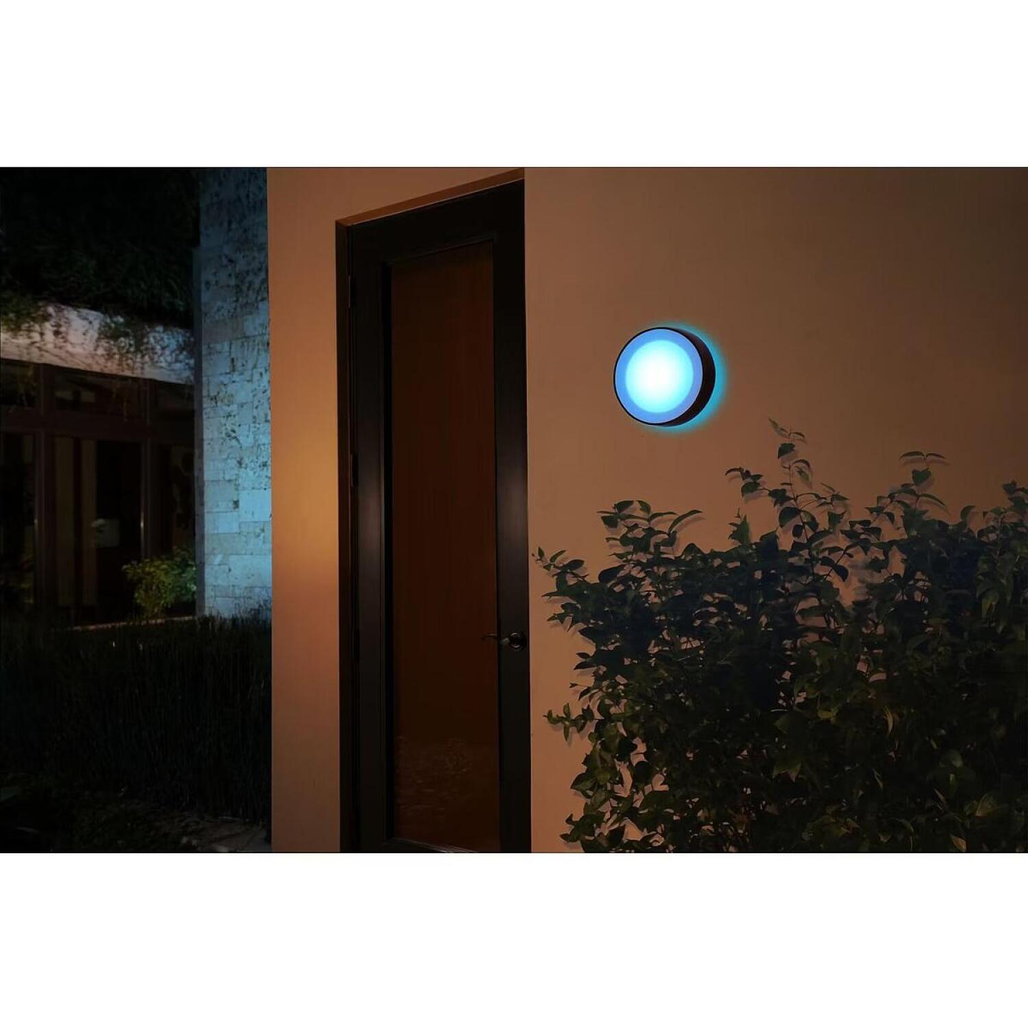Philips Hue Уличный настенный светильник Daylo 8718696174401, 15Вт, 1060лм, 2000-6500К, IP44, LED, черный, диммируемый (8718696174401)