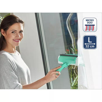 Leifheit Window & Frame Cleaner L micro duo 1051325, 33см, сменная губка, 4in1 (1051325)