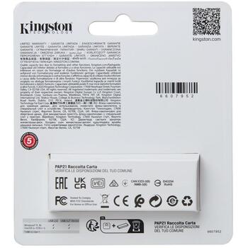 Kingston USB флешка DTXS/512GB, 512 ГБ, USB Type-A, черный/желтый, поворотный, совместим с Windows, macOS, Linux (DTXS/512GB)