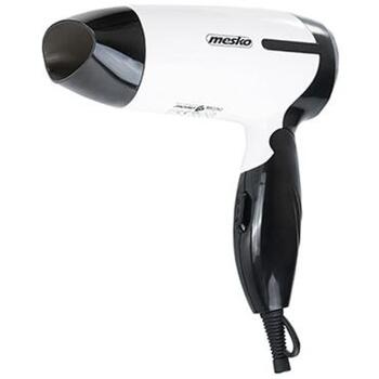 Mesko matu fēns MS 2262, 1000 W, 2 temperatūras iestatījumi, melns/balts, salokāms rokturis, gaisa koncentrators (MS 2262)