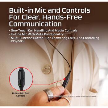 HyperX Cloud Earbuds III BN7R9AA наушники, 3.5mm, 20Ω, стерео, in-ear, микрофон, черный (BN7R9AA)