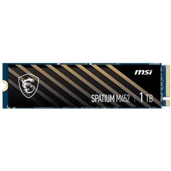 MSI SPATIUM M452 S78-440L970-P83, 1000ГБ, M.2 2280, PCIe 4.0 x4, NVMe 1.4, 3600/3100 МБ/с, 300 TBW, 3D NAND, Phison E29T (S78-440L970-P83)