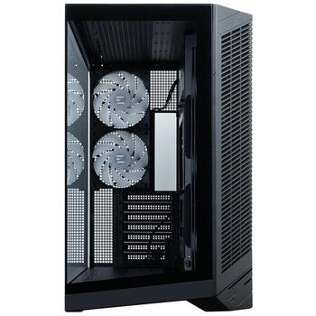 Zalman D50 BLACK, Midi Tower datora korpuss, ATX, 3x120mm ventilatori, melns, panorāmas stikls, USB-C (D50 BLACK)