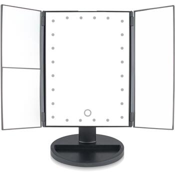 Rio Складное LED зеркало для макияжа MMFD-EU/1,6, 2x/3x, USB 5V, 180° поворотное, сенсорное включение (MMFD-EU/1,6)