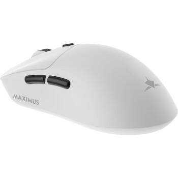 White Shark Игровая мышь MAXIMUS-W, 55г, 6 кнопок, 26 000 DPI, беспроводная, PTFE, 1000 Гц, 300 мАч аккумулятор (MAXIMUS-W)