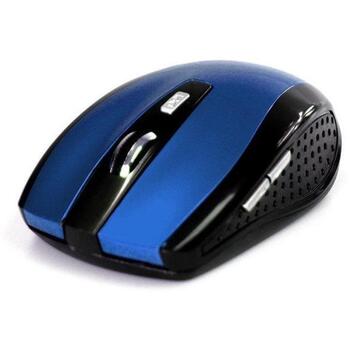 Media-Tech MT1113B беспроводная мышь, 1600 DPI, 5 кнопок, 2.4 ГГц, 10 м, 2xAAA, черный/синий (MT1113B)