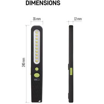 Emos LED аккумуляторный рабочий светильник P4538, 700 lm, 1200 mAh, SMD LED BOOST, 3 режима, USB C, 2 ч зарядка (P4538)