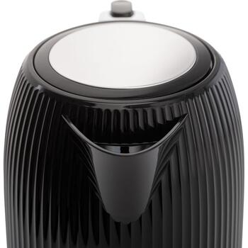 Gorenje Чайник K17DPB, 1.7 L, 2200 W, Пластик/Нержавеющая сталь, 360° поворотная база, Черный (K17DPB)