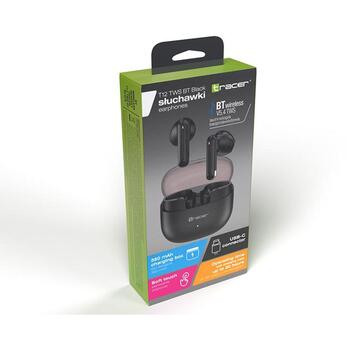 Tracer Наушники T12 TWS BT TRASLU47783, 20-20000Гц, 32Ω, 98дБ, Bluetooth, 10мм динамики, 5ч времени работы (TRASLU47783)