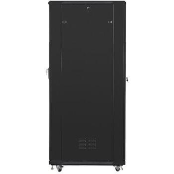 Lanberg Напольный стойка FF01-8042-12B, 800x1000mm, 42U, черный, максимальная нагрузка до 800kg, IP20, 4 вентилятора (FF01-8042-12B)