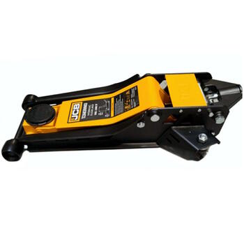 JCB гидравлический домкрат JCB-TZA830003, 3т, 508мм, 75мм, двухпоршневой, поворотные колеса, предохранительный клапан (JCB-TZA830003)