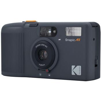 Kodak Snapic A1 35mm пленочная камера KOCAMRK0501, серый, 2xAAA, 117g, 118x62x35mm, встроенная вспышка, 1/100s, 25mm, 35mm, f/9.5 (KOCAMRK0501)