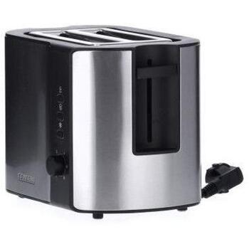 Severin AT 2589 tosteris, 800W, 2 šķēles, nerūsējošs tērauds, elektroniska brūnuma kontrole, atkarsēšana, atcelšanas poga (2589)