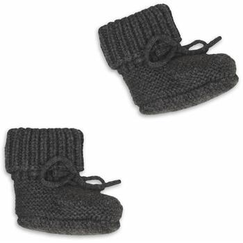 Lodger Slipper Merino шерстяные тапочки Pigeon SLM 626_0-6, 0-6M, 100% мериносовая шерсть, темно-серый, осень/зима (SLM 626_0-6)
