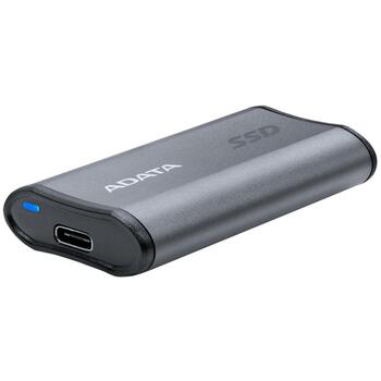 Adata Внешний SSD AELI-SE880-500GCGY 500GB, USB Type-C, 2000MB/s скорость чтения, 2000MB/s скорость записи, серый (AELI-SE880-500GCGY)