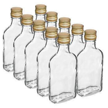 Browin Hip flask glass bottle 631411, 200ml, 10gab, ar vāciņu, tipa: degvīns (631411)
