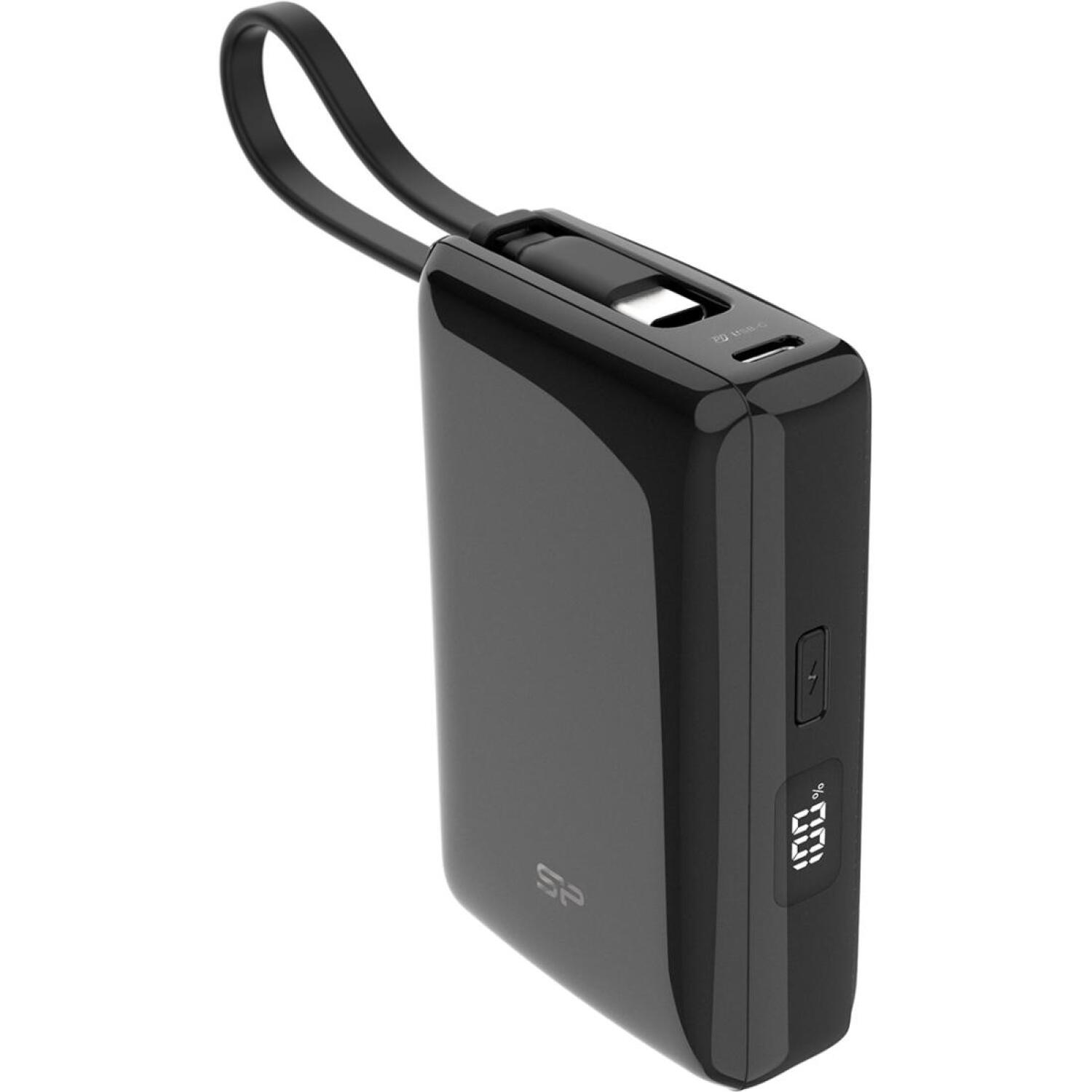 Silicon Power Портативный аккумулятор CP10 SP10KMAPBKCP101K, 10000 mAh, Li-ion, черный, время зарядки 3 часа (SP10KMAPBKCP101K)