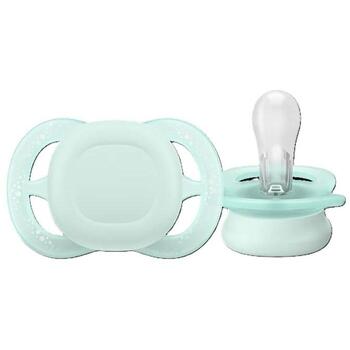 Philips Avent пустышка Ultra Start SCF075/12, 0-2 мес, 2 шт., ортодонтическая, силикон, стерилизуемая (SCF075/12)