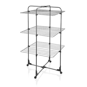 LEIFHEIT Classic Tower 270 Black 1081470, 27m, 126x68x68cm, 4 riteņi, salokāms (1081470)