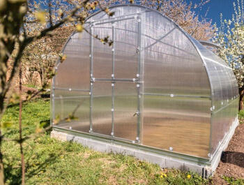 Siltumnīca KLASIKA TUBE 3x10m (30m2) ar pamatiem un 4mm polikarbonāta pārklājumu; 4779037492503 (154)