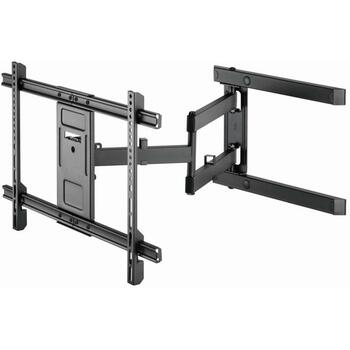 Gembird sienas stiprinājums WM-80ST-05, atbalsta 1 televizoru, 37-80 collas, VESA 200x200-600x400 mm, 50 kg, 180° pagrieziens (WM-80ST-05)