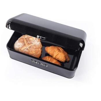 Salter комплект для кухни BW14045B, 4 предмета, 9.6L, углеродная сталь, черный, хлебница и 3 контейнера (BW14045B)