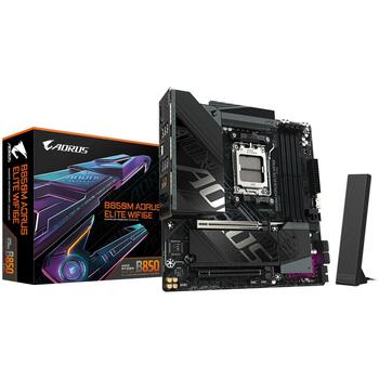 Gigabyte B850M A ELT WF6E 1.1 материнская плата, AMD AM5, 12+2+2 фазы VRM, до 8200MT/s DDR5, 2*M.2, WIFI 6E, 2.5GbE LAN (B850M A ELT WF6E 1.1)