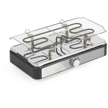 Salter Набор для раклета и фондю EK4513VDE, 1400W, 8 сковородок, 1,3л кастрюля, 6 вилок, антипригарное покрытие (EK4513VDE)