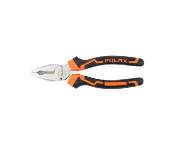 Kombinētās knaibles ar divkomponentu rokturi, Cr-V, 180 mm 35-002 POLAX (35-002)