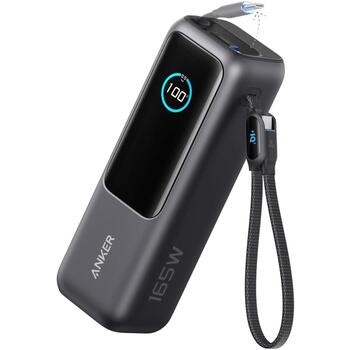 Anker Zolo Power Bank A1695H11, 25000 мАч, 1 x USB-C, 3 x USB-C 100 Вт, 1 x USB Type A, серый (A1695H11)