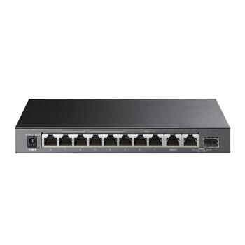 TP-Link TL-SG1210PP гигабитный настольный коммутатор 6× PoE+ 2× PoE++ 9× RJ45 1× combo SFP RJ45 fanless 20 Gbps бюджет PoE 123 W Черный (TL-SG1210PP)