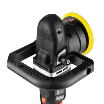 Dnipro-M DPE-200BC akumulatora ekscentriskā pulēšanas mašīna auto un virsmu pulēšanai 20V bezsuku 125mm 15mm 0-5500apgr./min (48373000)