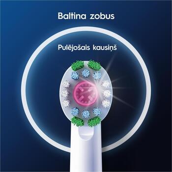 Oral-B zobu birstes uzgaļi EB18pRX-2 3D, 2 gab, 3D White Pro, X formas sariņi, nolietojuma indikators (EB18pRX-2 3D)