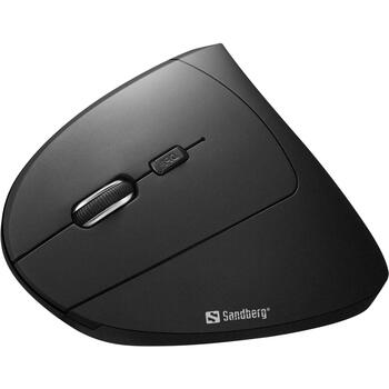 Sandberg 630-14 Vadu Vertikālā Pele, 2400 DPI, 6 pogas, USB Type-A, 1,5 m kabelis, Ergonomisks dizains, Melns (630-14)