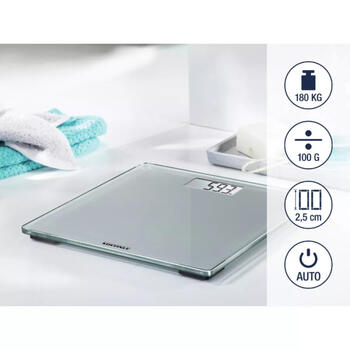 Soehnle Style Sense Compact 300 1063852, электронные весы, 180кг, 100г, 2.5см ЖК, 8мм стекло, авто вкл/выкл (1063852)