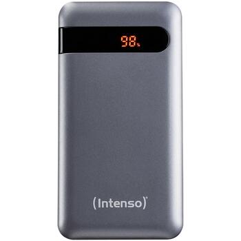 Intenso Power Bank 7332330 10000 мАч, Li-Polymer, USB-C PD, USB-A QC, 2 устройства, LCD дисплей, антрацит (7332330)