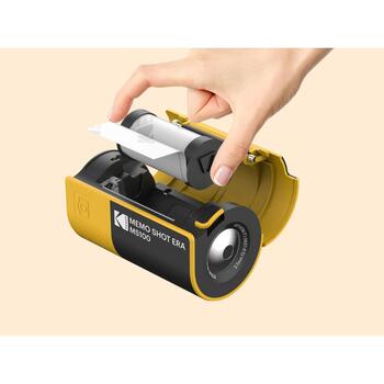 Kodak Моментальная камера MS100Y, 210г, 15см, 3.7мм f2.8, 27мм, 18мм, аккумулятор, желтый (MS100Y)